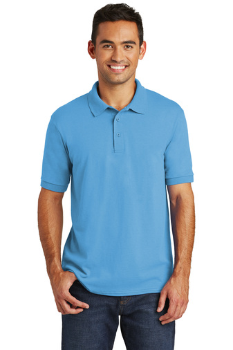 Port & Company Adult Unisex Core Blend 5.5-ounce, 50/50 cotton/poly Jersey Knit Stain Release Polo Shirt